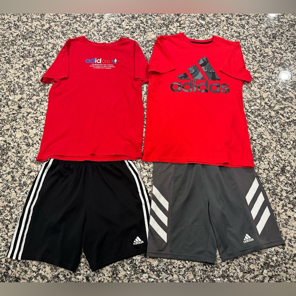 (2) ADIDAS Boys Matching Sets - Size US L (UK 13-14Y) - Good Condition!